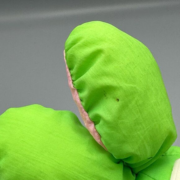 DanDee Soft Expressions Green Rabbit Plush Parachute Fabric Orange Carrot Easter - Picture 5 of 10